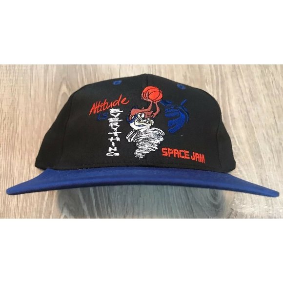 Vintage 1996 Deadstock Warner Brothers Space Jam Snapback Hat Michael Jordan - Picture 5 of 7